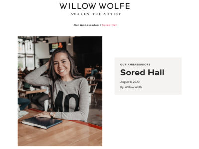 Willow Wolfe – Awaken the Artist Ambassador